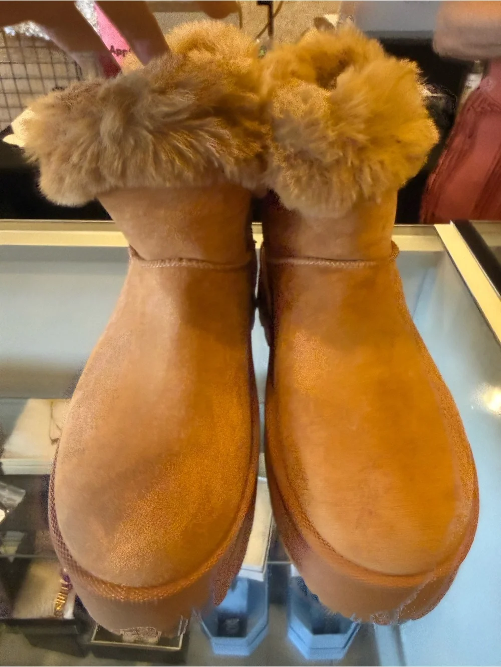Cozy Faux Fur Lined Women's Winter Booties - Tan